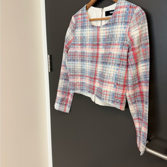 NICHOLAS (Revolve) Sz 4 mint condition silk size 4 Pink and Blue Cropped - Picture 5 of 15